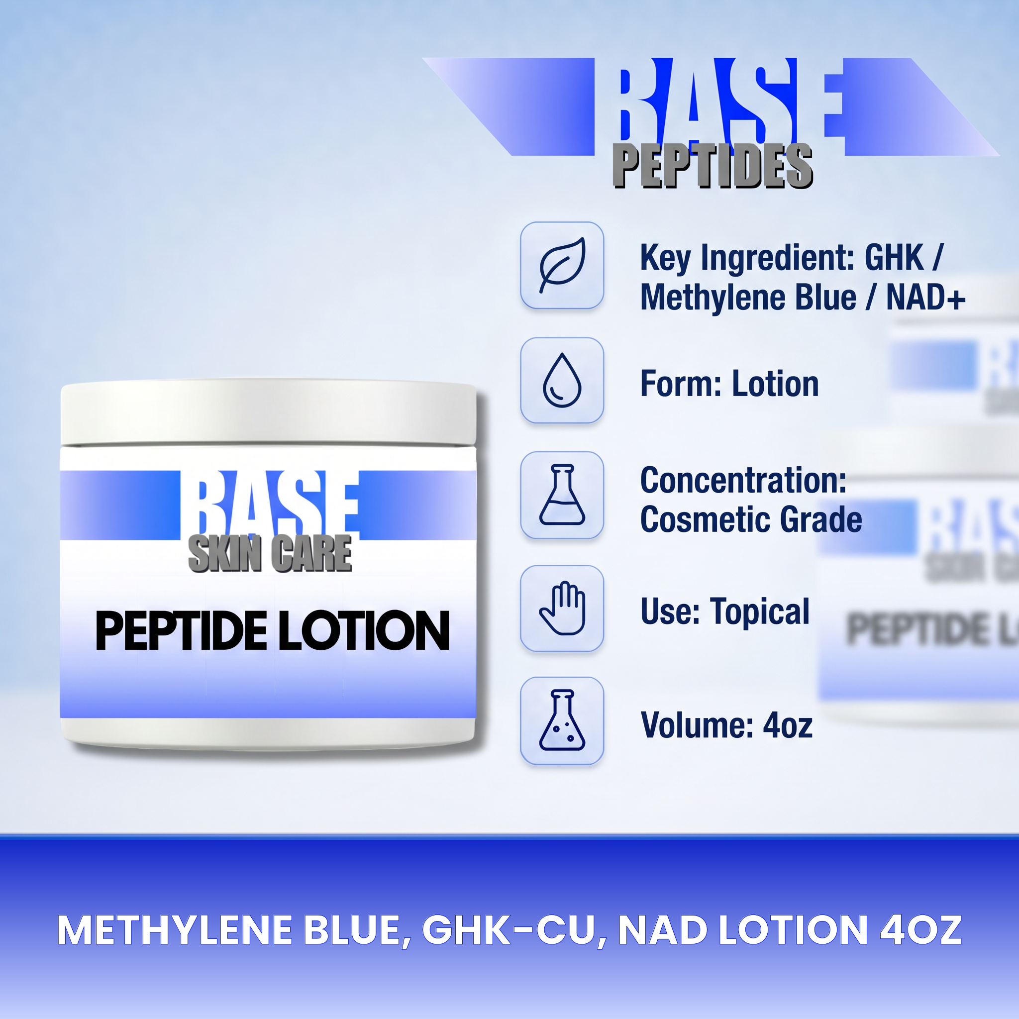 Methylene Blue, GHK-CU, NAD Lotion 4oz product image